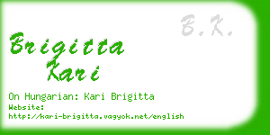 brigitta kari business card